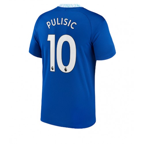 Fotbalové Dres Chelsea Christian Pulisic #10 Domácí 2022-23 Krátký Rukáv